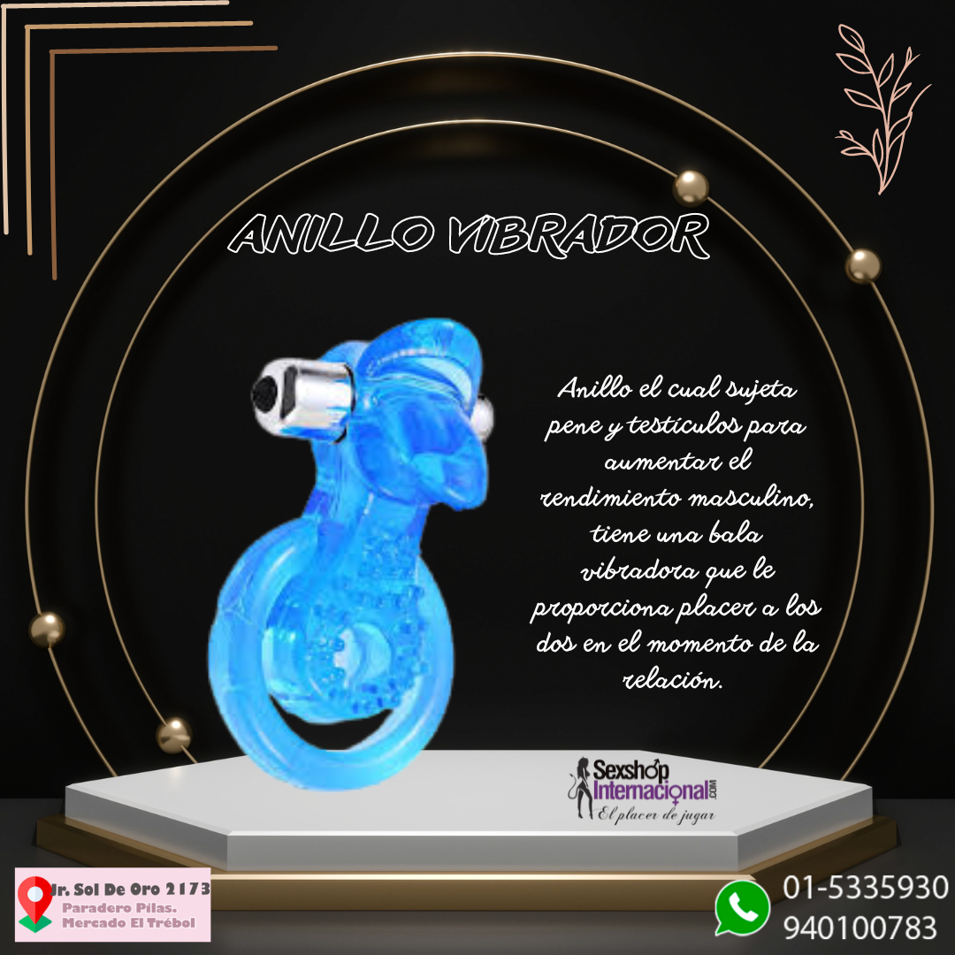 ANILLO VIBRADOR CON BALA ESTIMULADORA 